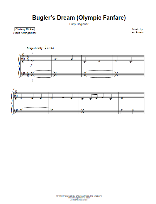 Bugler's Dream (Olympic Fanfare) Sample Page