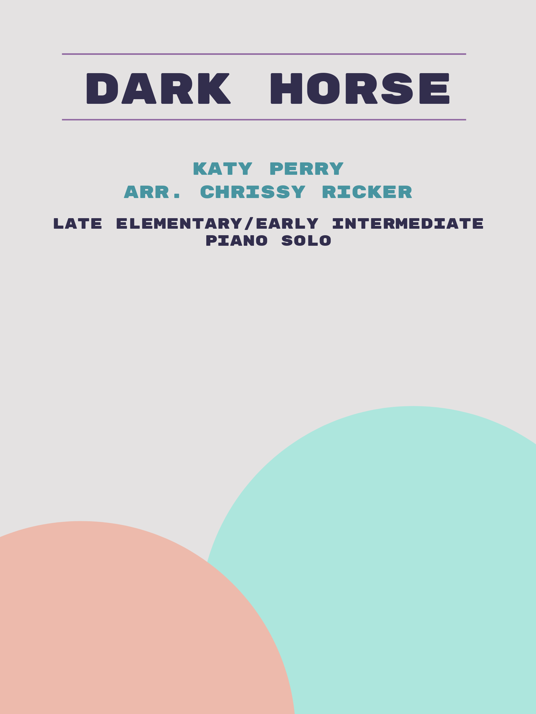 Dark Horse by Katy Perry