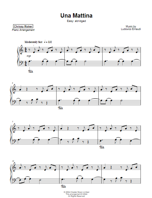 Una Mattina Sample Page