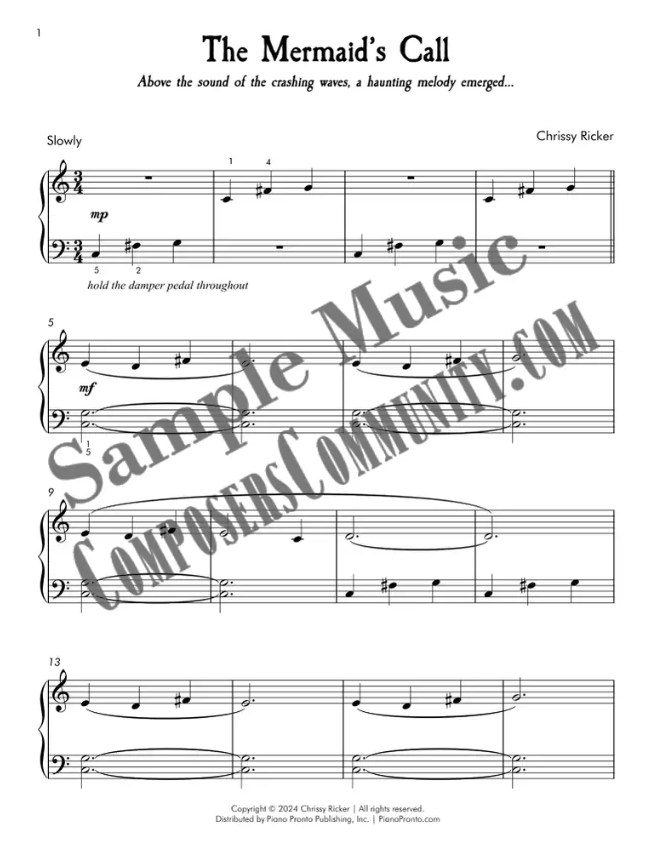 The Mermaid's Call Sample Page