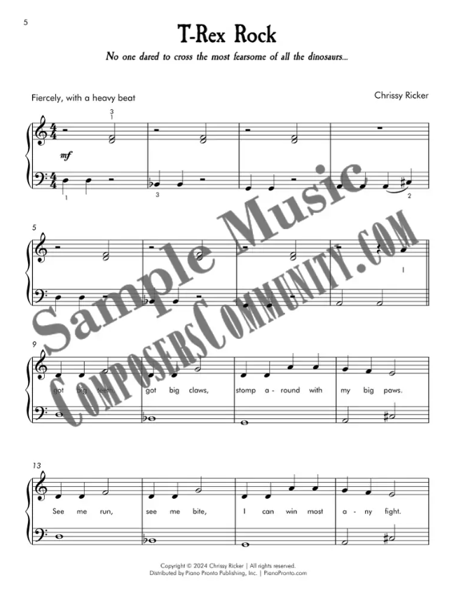 T-Rex Rock Sample Page