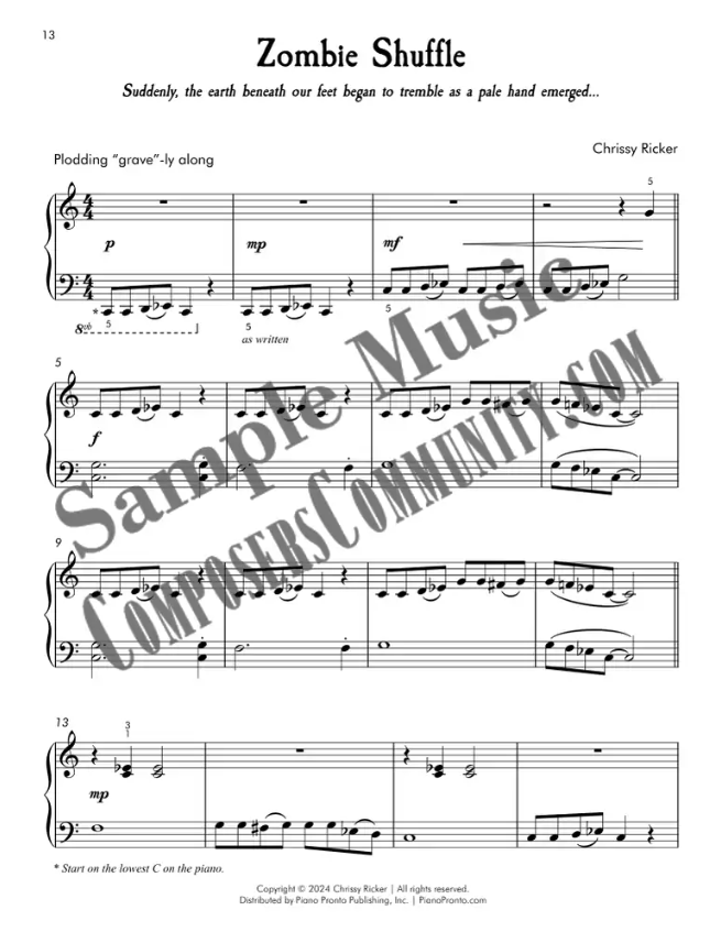 Zombie Shuffle Sample Page