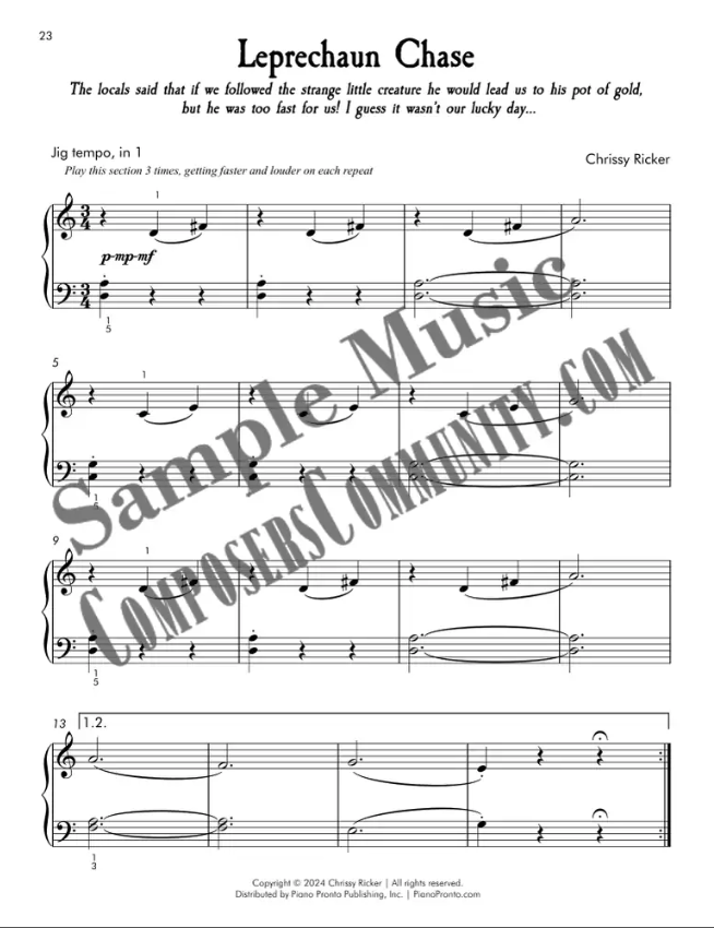 Leprechaun Chase Sample Page