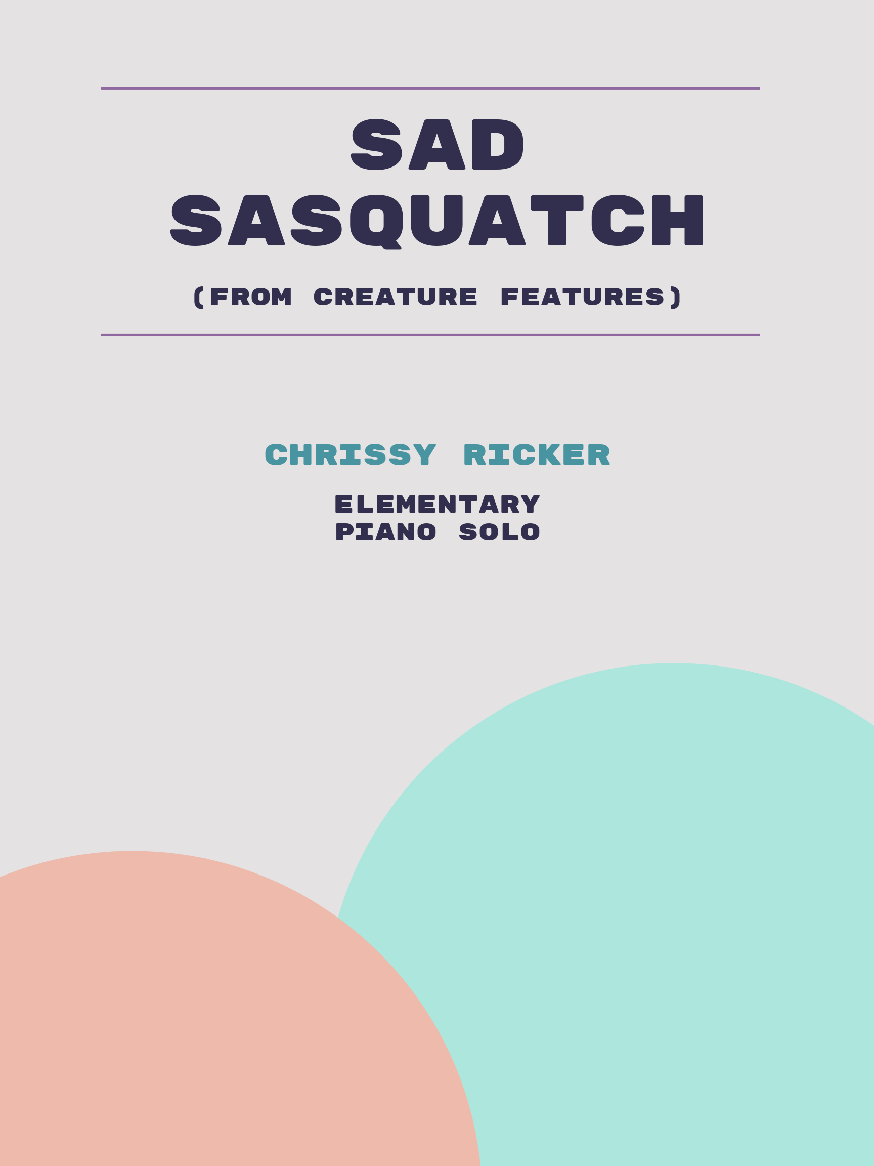 Sad Sasquatch by Chrissy Ricker