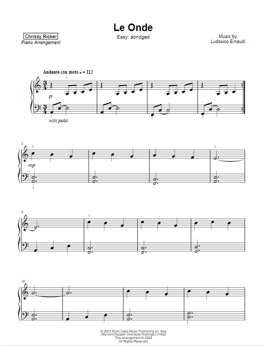 Le Onde Sample Page