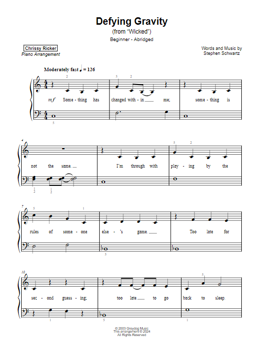 Defying Gravity Sample Page