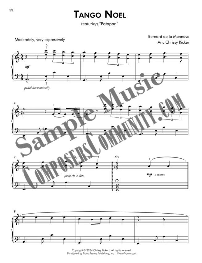 Tango Noel Sample Page