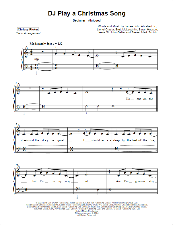 DJ Play a Christmas Song Sample Page