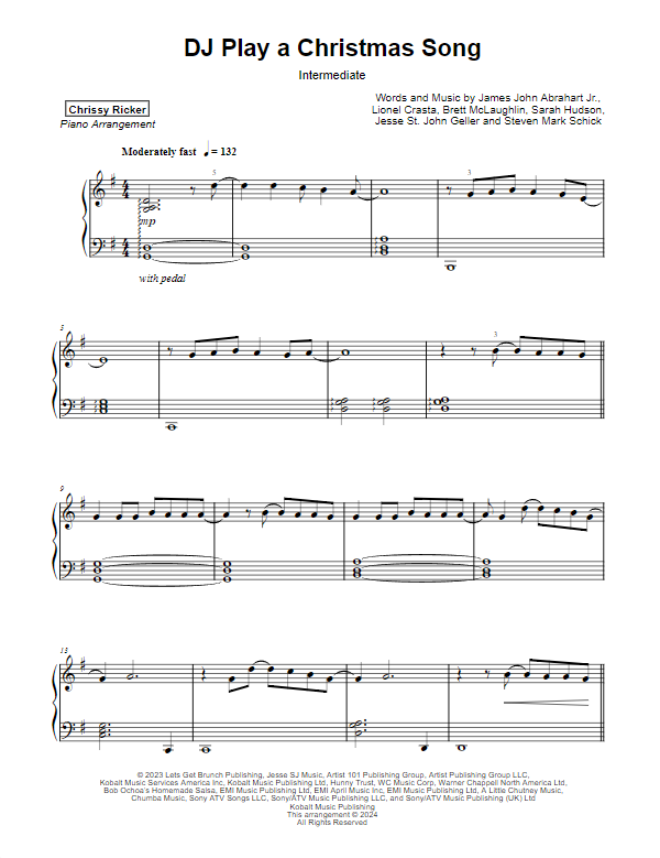 DJ Play a Christmas Song Sample Page