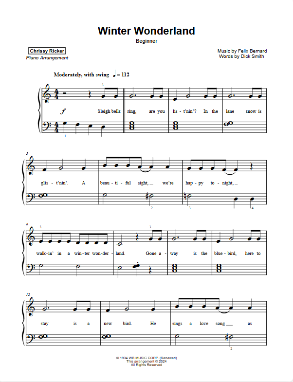 Winter Wonderland Sample Page