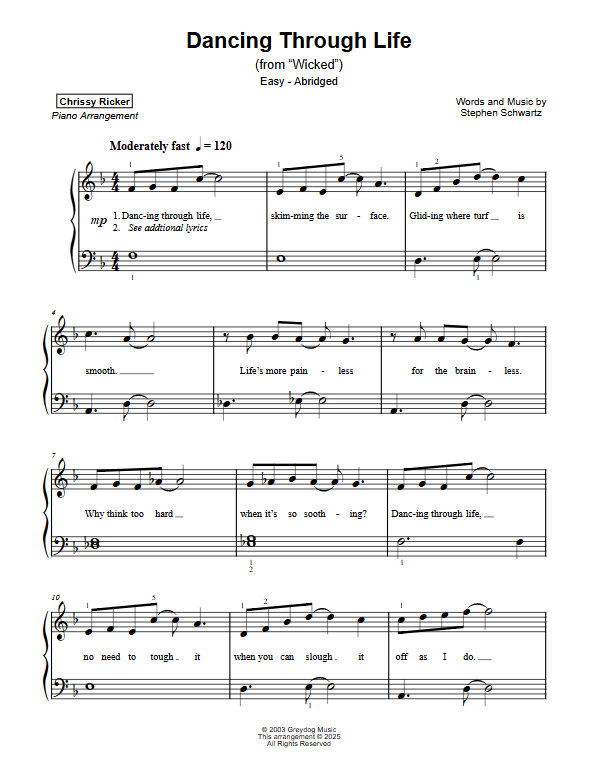 Dancing Through Life Sample Page