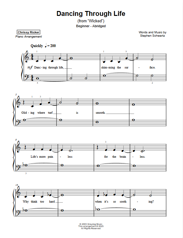 Dancing Through Life Sample Page