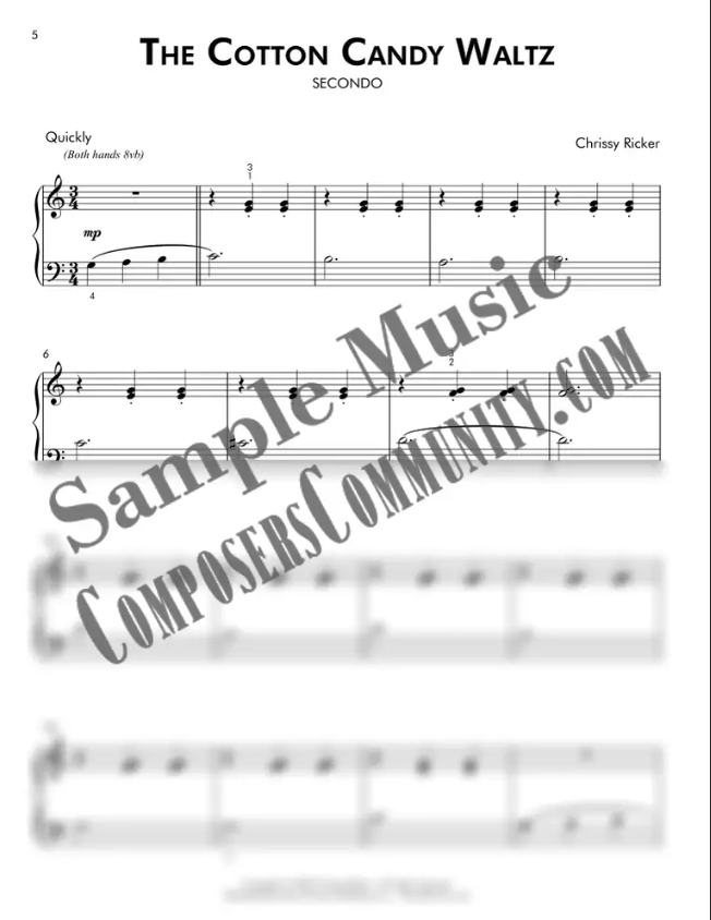 The Cotton Candy Waltz Sample Page
