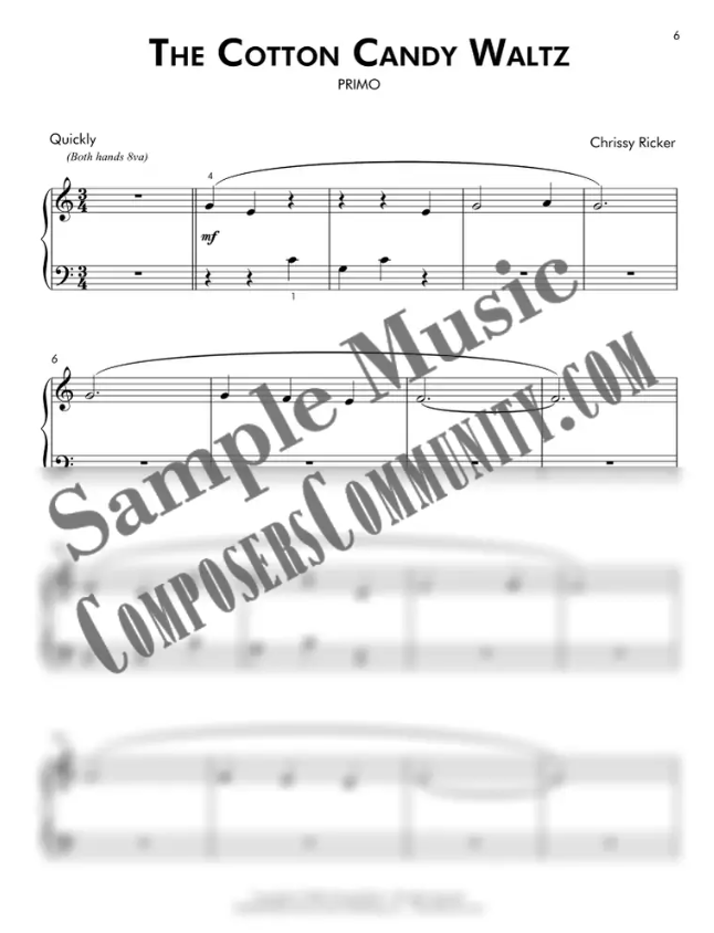 The Cotton Candy Waltz Sample Page