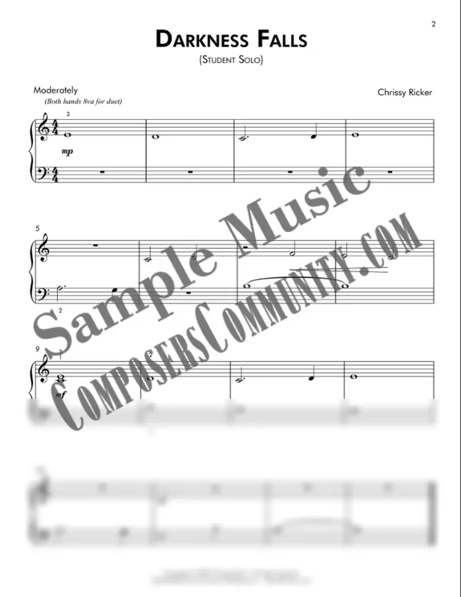 Darkness Falls Sample Page