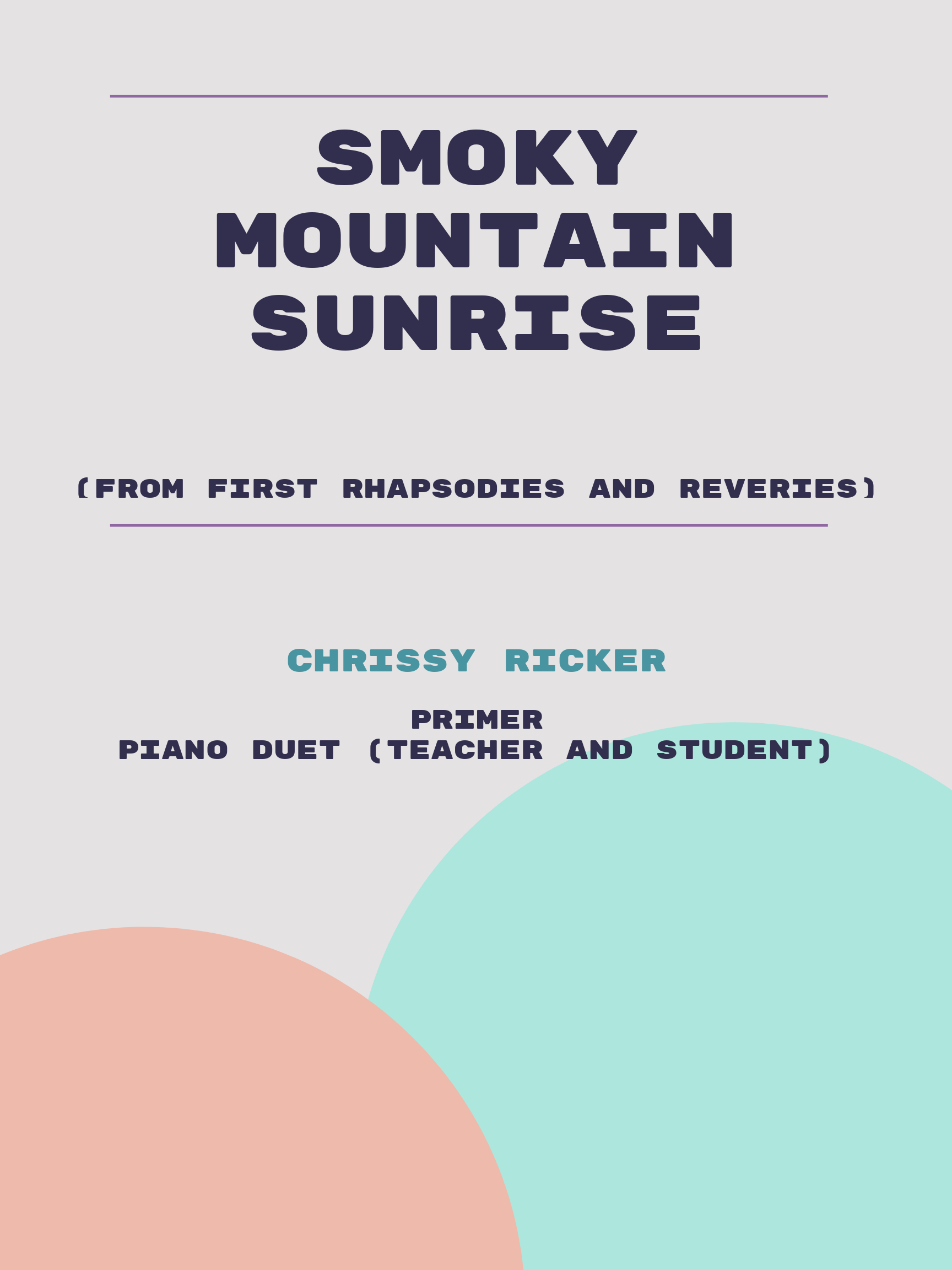 Smoky Mountain Sunrise by Chrissy Ricker