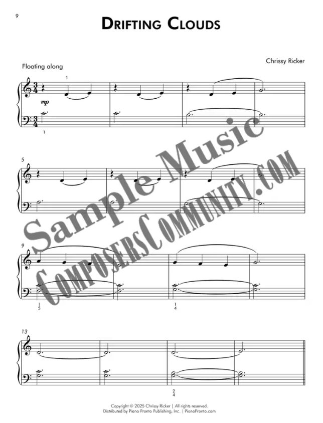 Drifting Clouds Sample Page