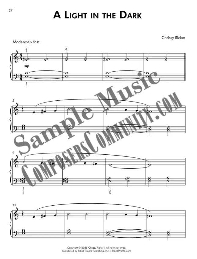 A Light in the Dark Sample Page