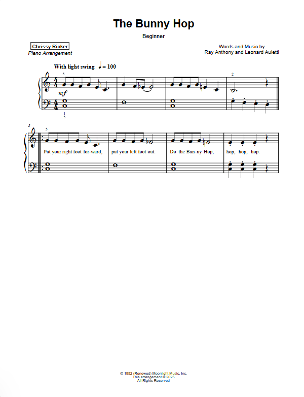 The Bunny Hop Sample Page