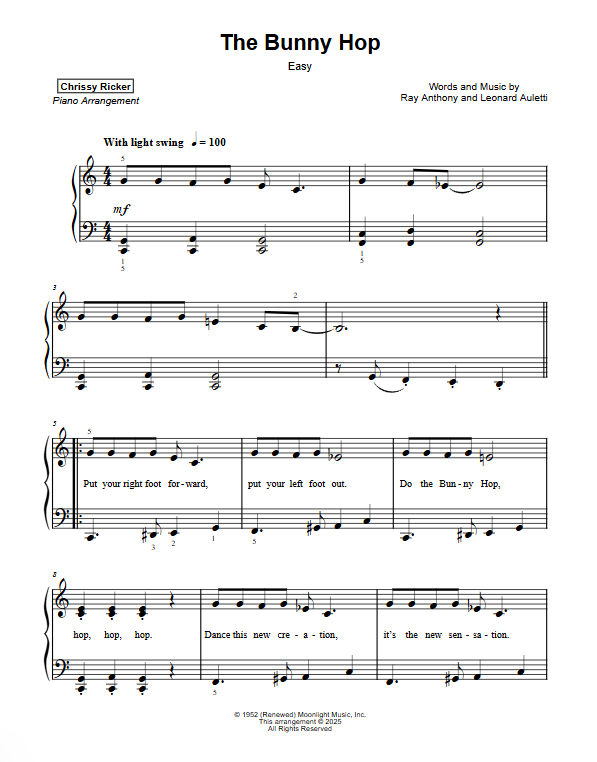 The Bunny Hop Sample Page