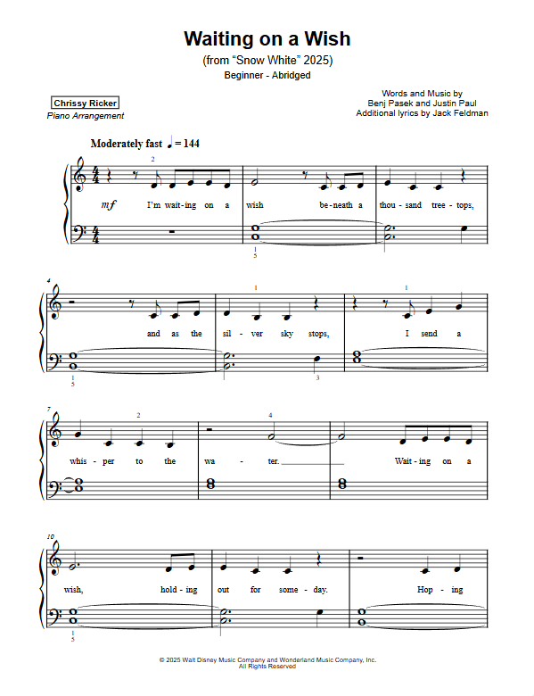 Waiting on a Wish Sample Page
