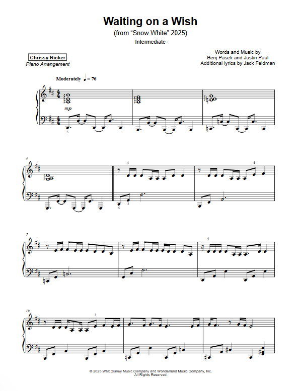 Waiting on a Wish Sample Page