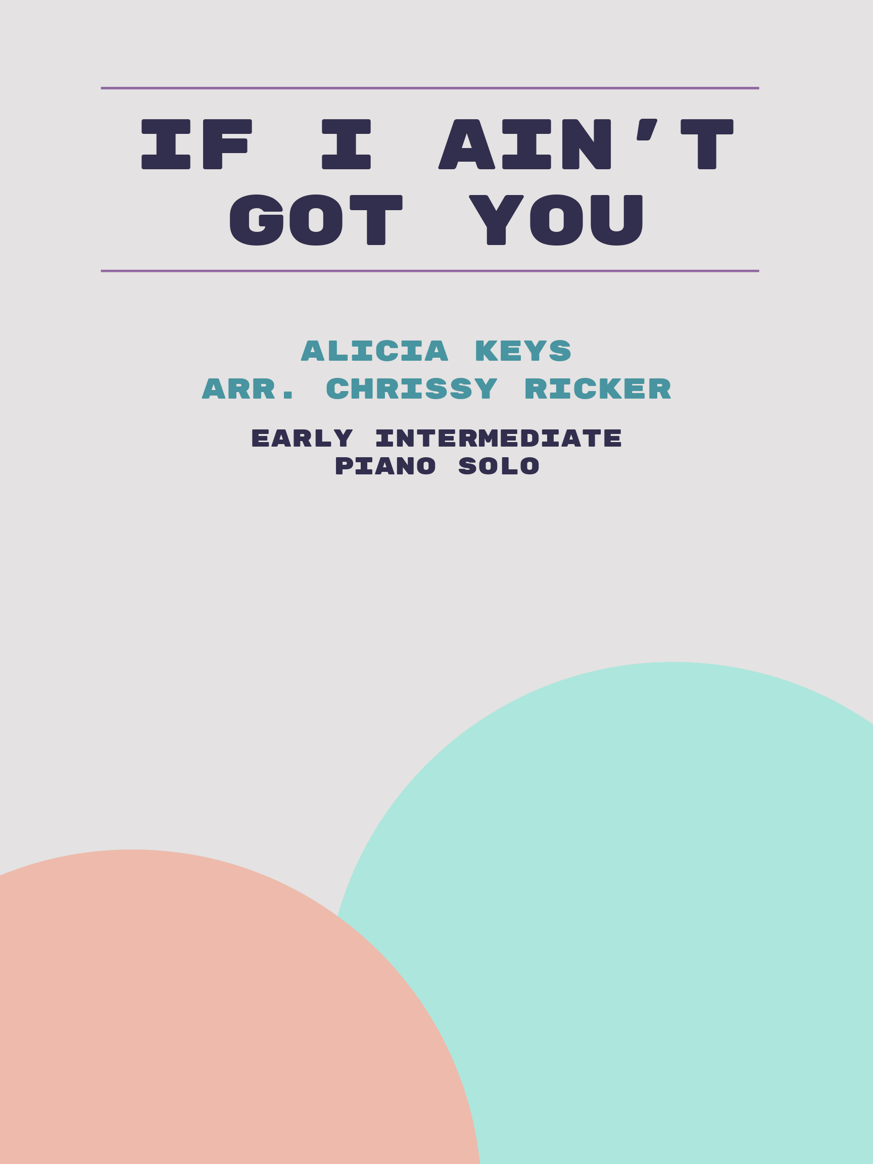 If I Ain't Got You by Alicia Keys