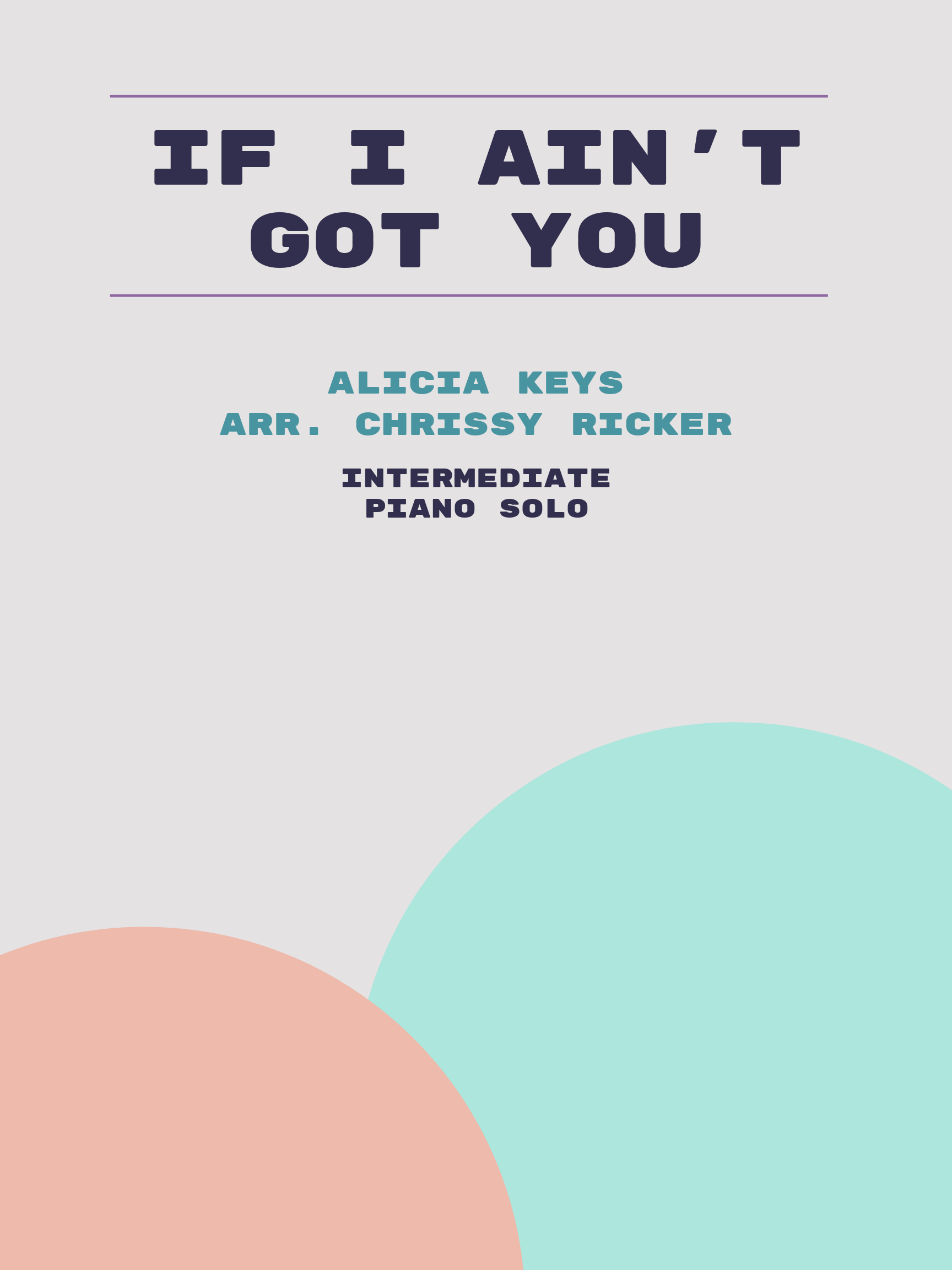 If I Ain't Got You by Alicia Keys