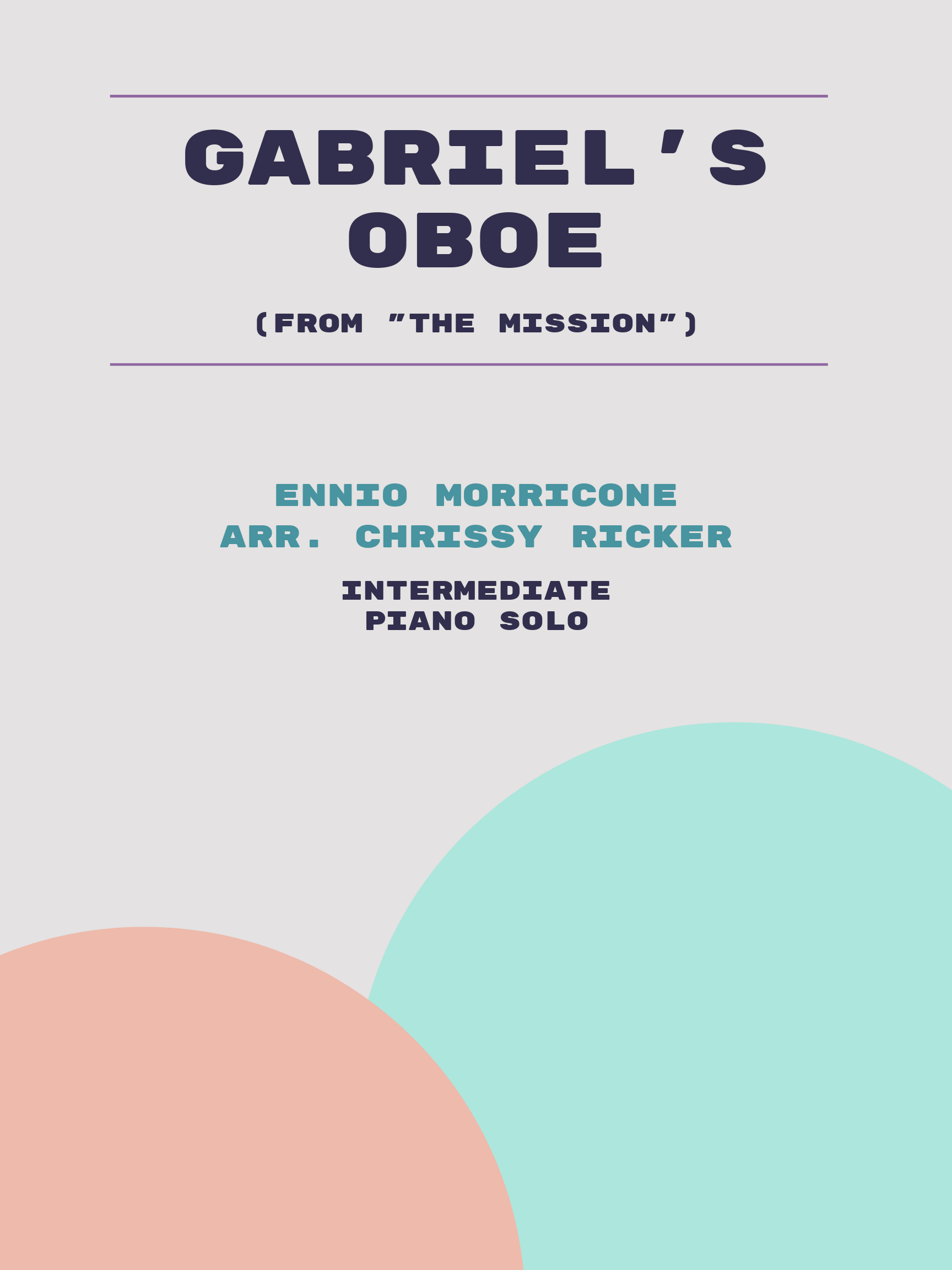 Gabriel's Oboe by Ennio Morricone