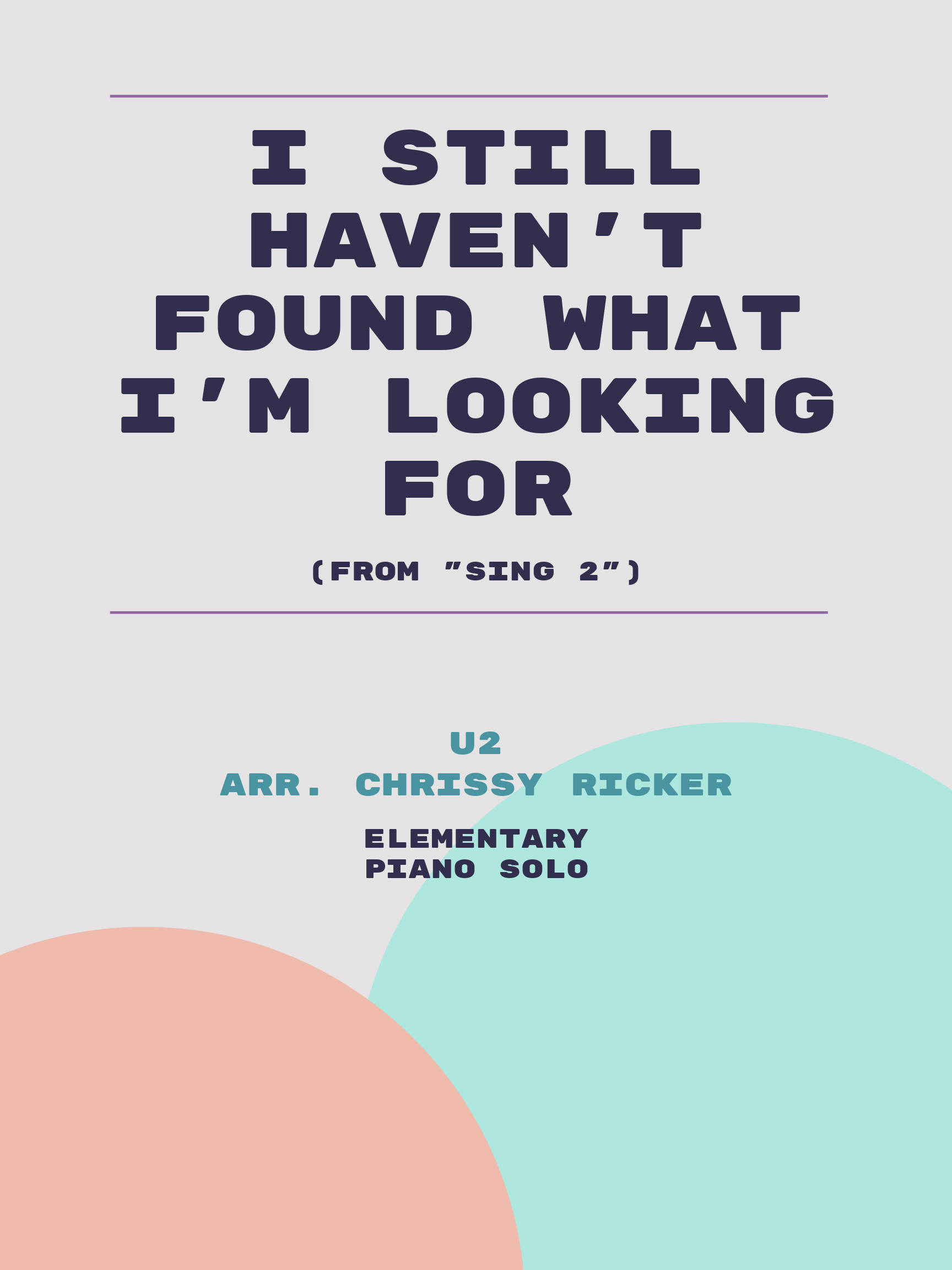I Still Haven't Found What I'm Looking For by U2