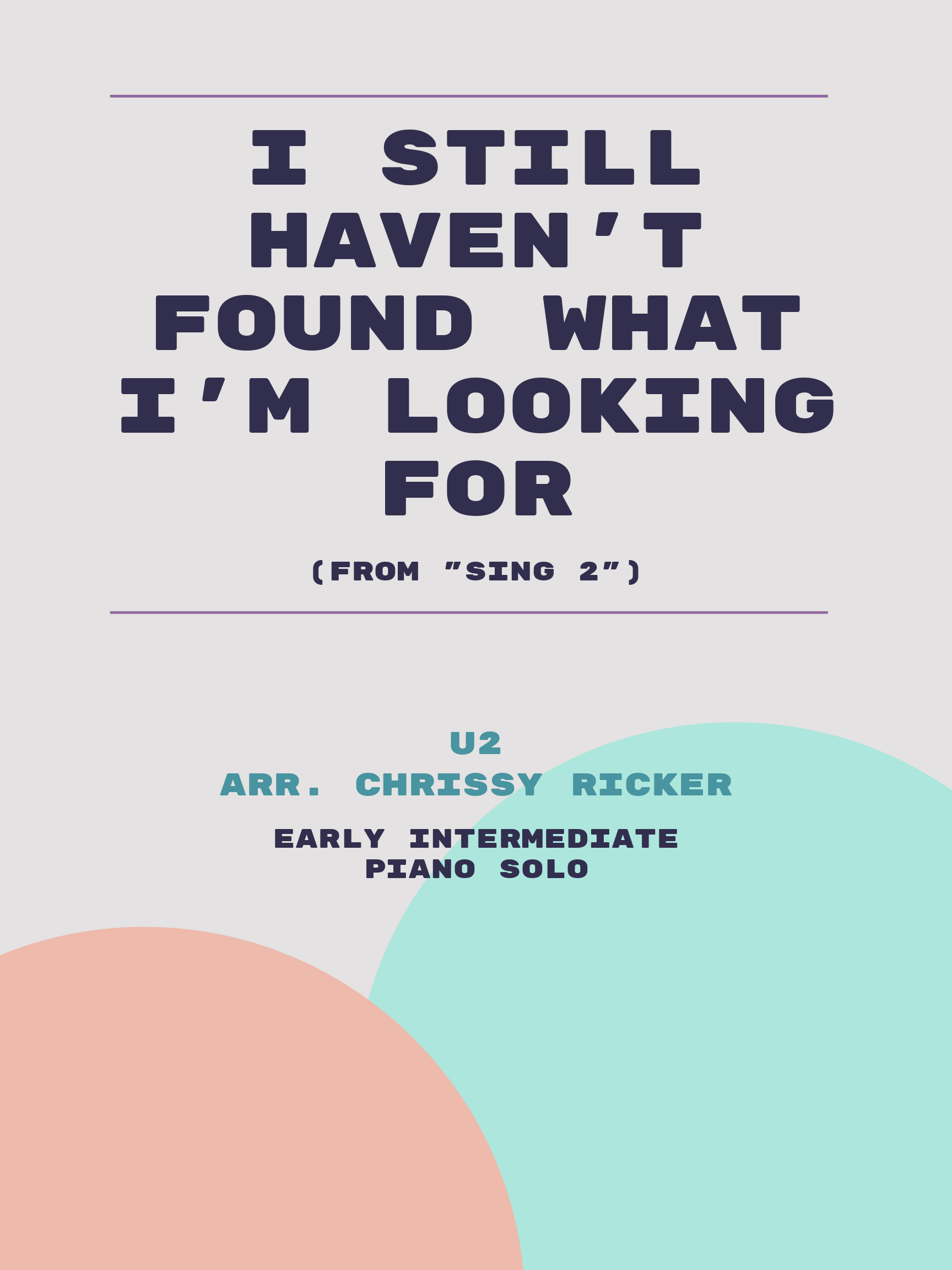 I Still Haven't Found What I'm Looking For by U2