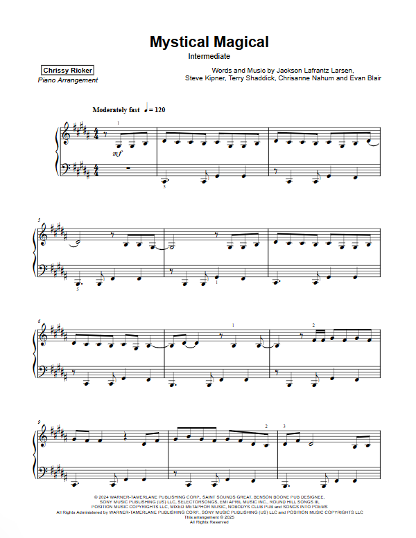 Mystical Magical Sample Page