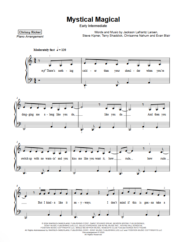Mystical Magical Sample Page