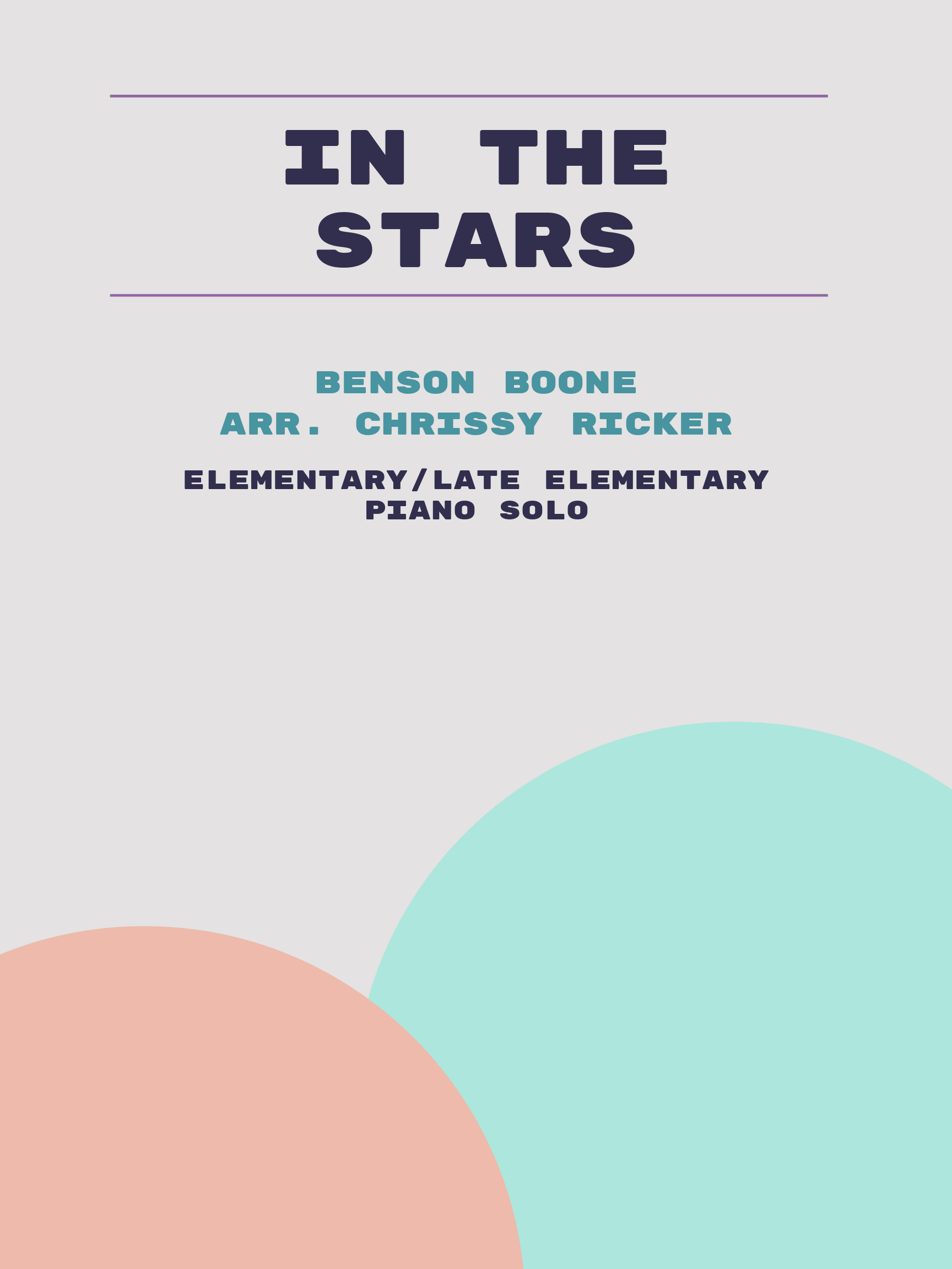 In the Stars by Benson Boone