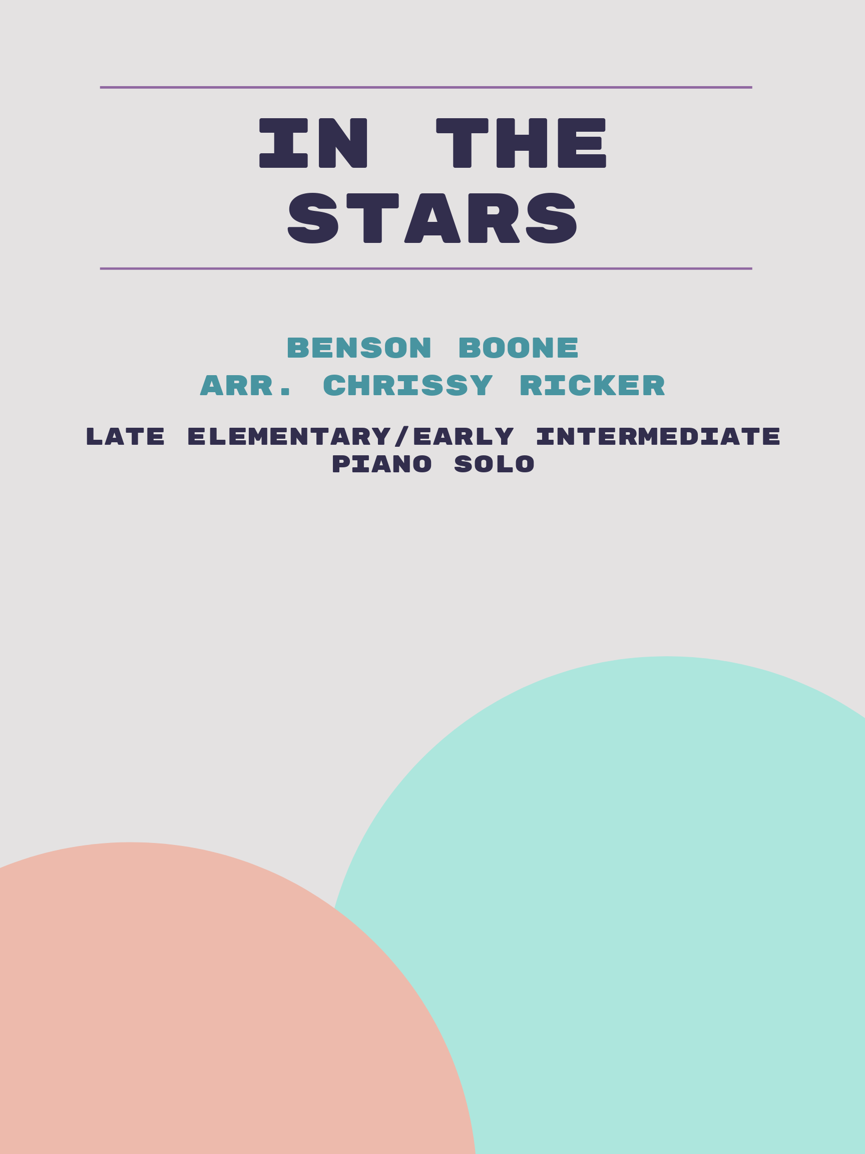 In the Stars by Benson Boone