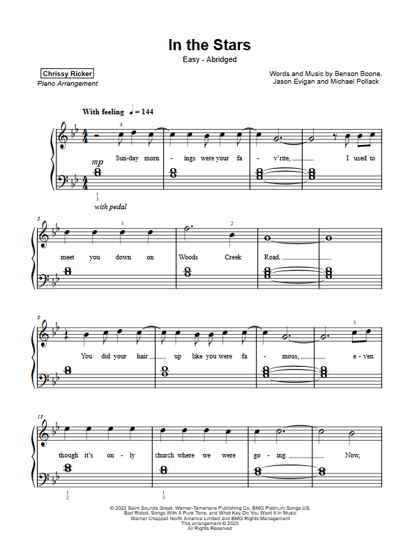 In the Stars Sample Page