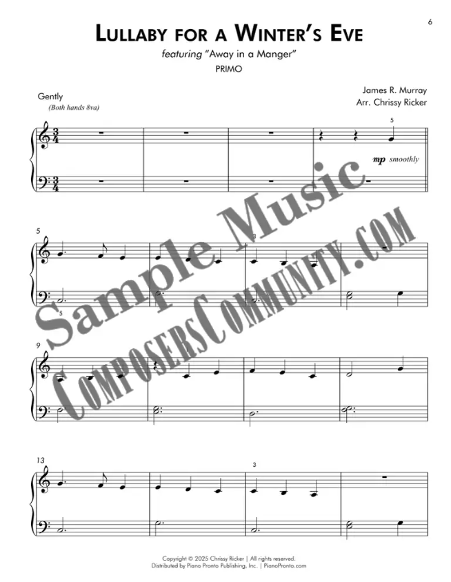 Lullaby for a Winter's Eve Sample Page