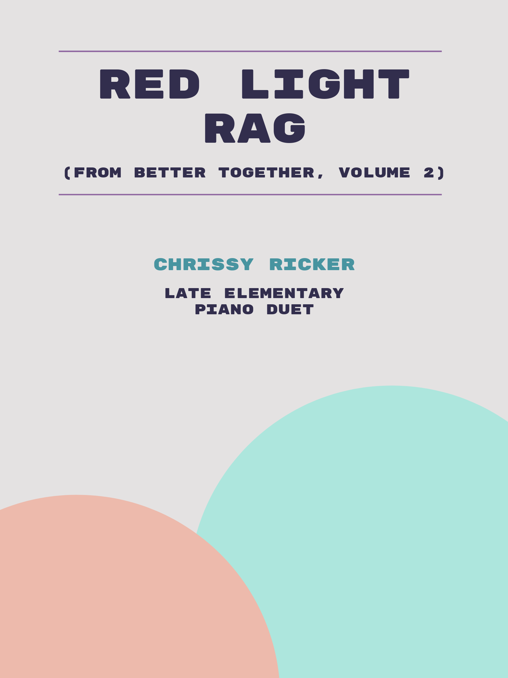 Red Light Rag by Chrissy Ricker