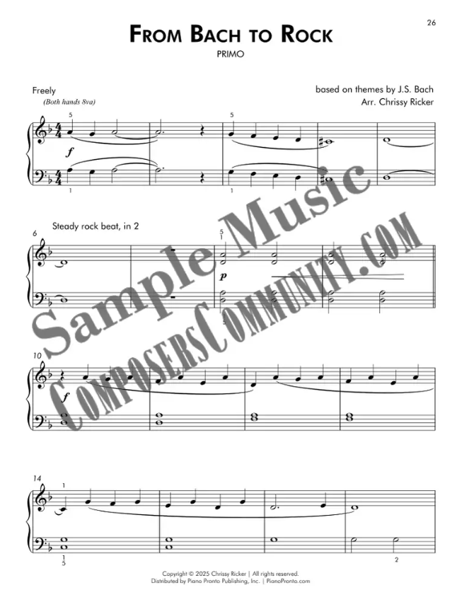 From Bach to Rock Sample Page