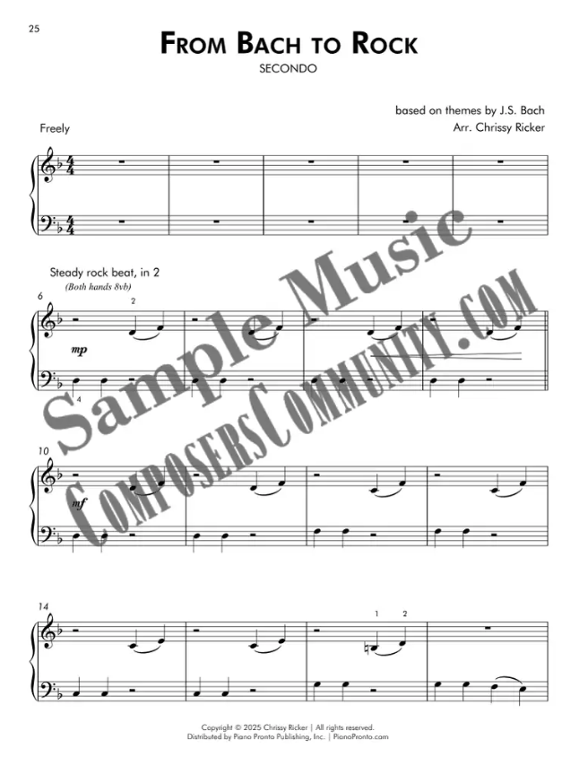 From Bach to Rock Sample Page