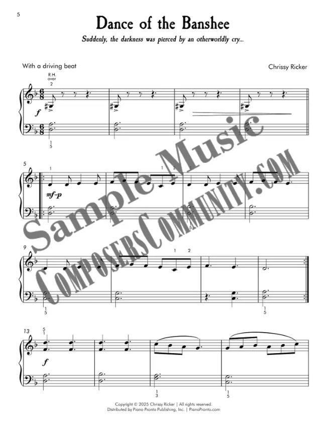 Dance of the Banshee Sample Page