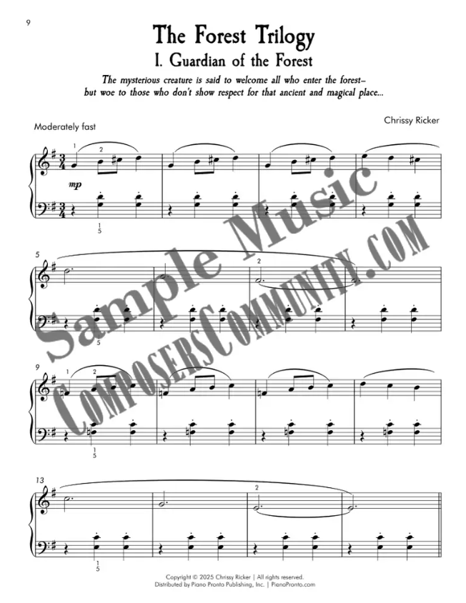 Guardian of the Forest Sample Page
