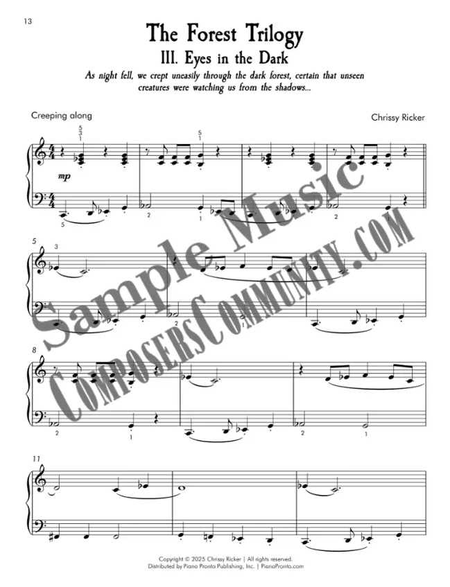 Eyes in the Dark Sample Page