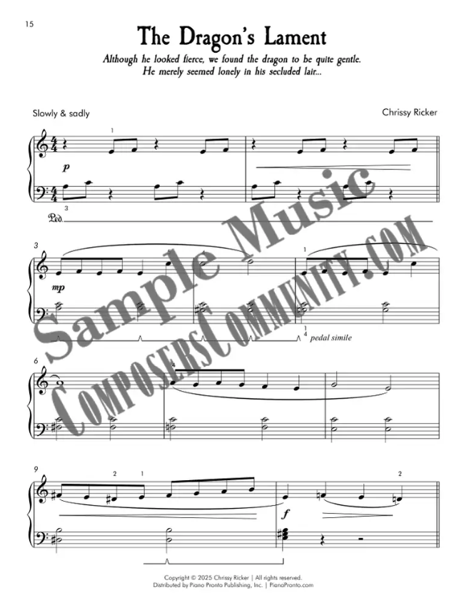 The Dragon's Lament Sample Page