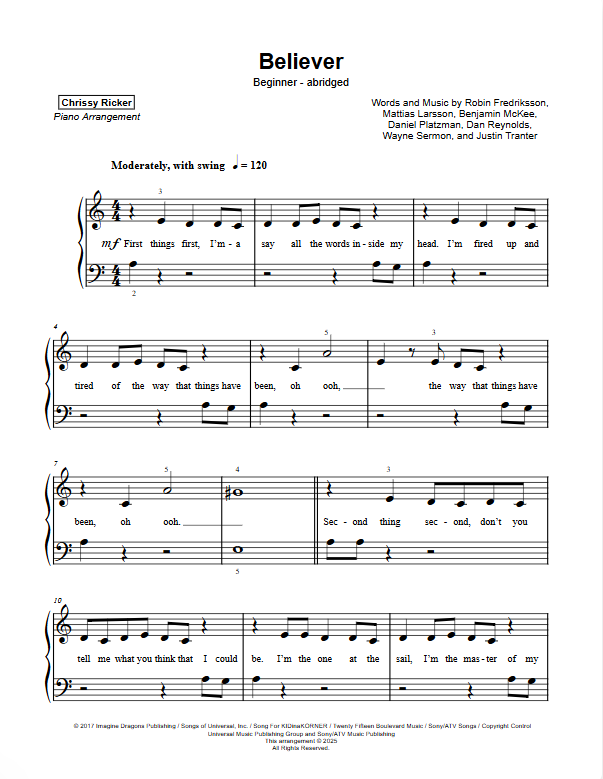 Believer Sample Page