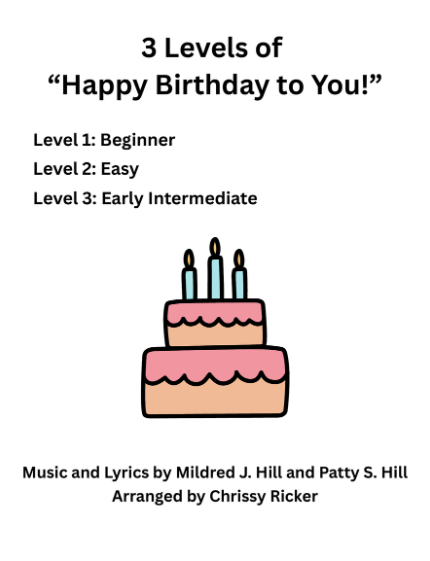 3 Levels of "Happy Birthday to You!" Sample Page