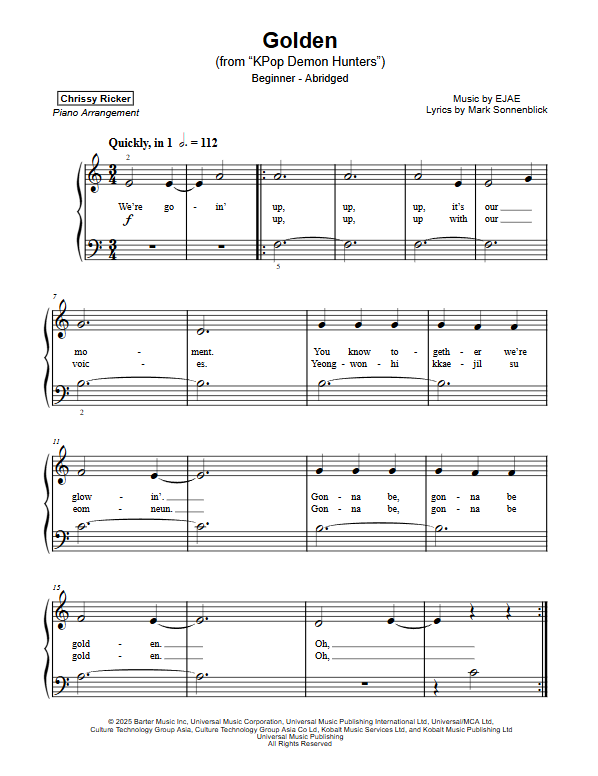 Golden Sample Page
