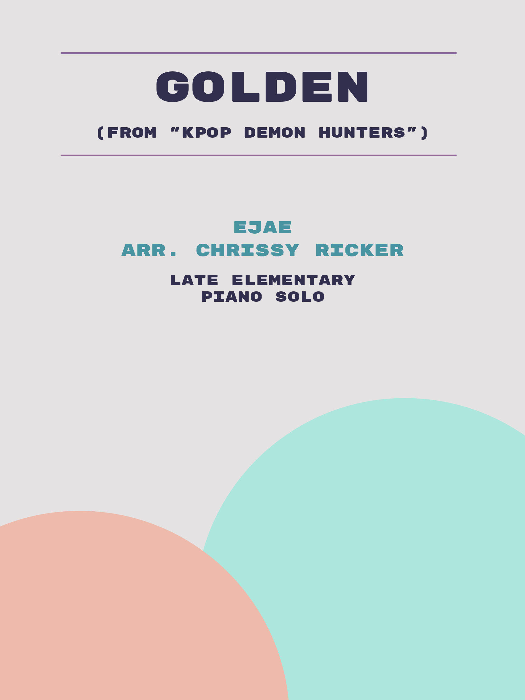Golden by EJAE