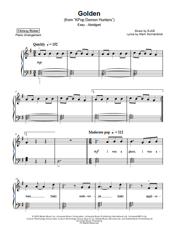 Golden Sample Page