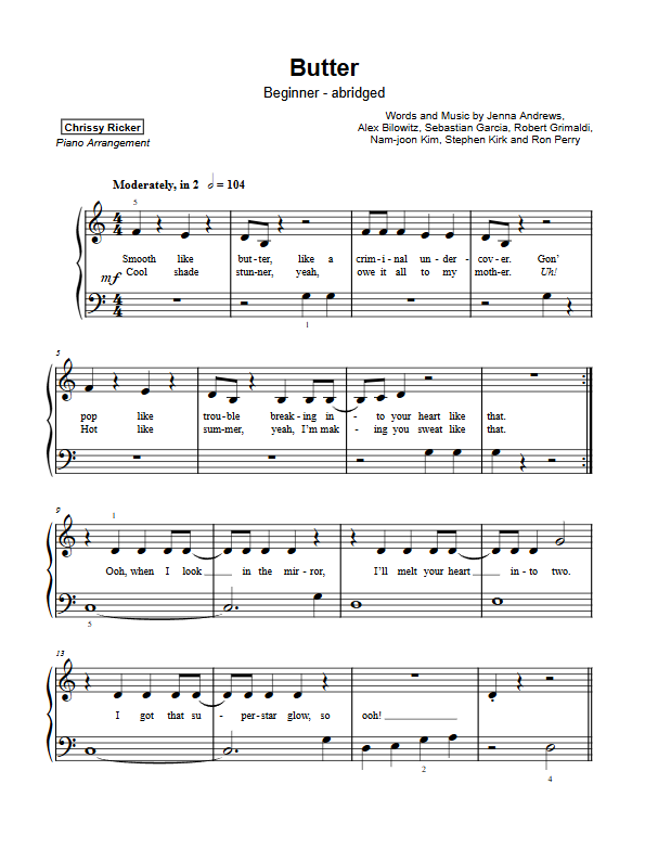 Butter Sample Page